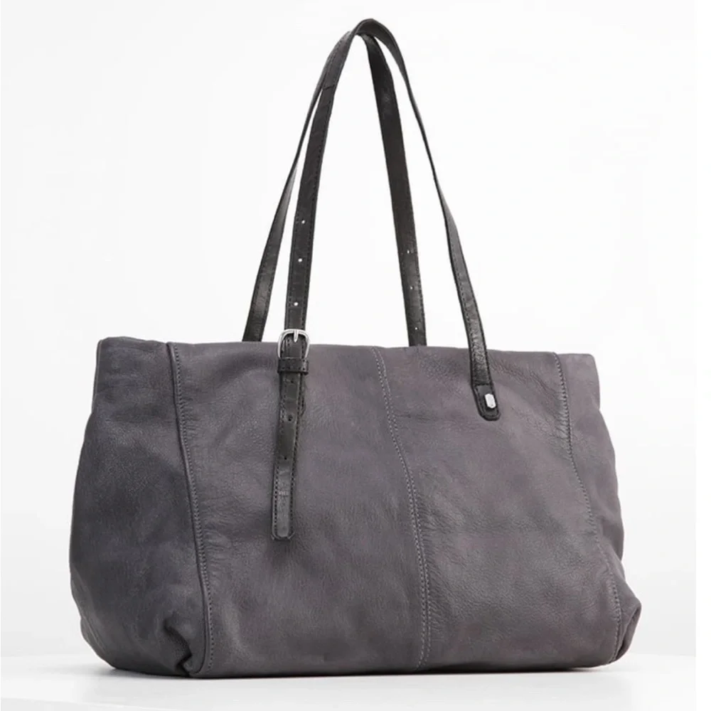 $348 NWT Liebeskind Doba Leather Shoulder Bag Tote - Picture 3 of 11